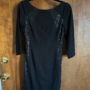 Sexy little black dress with sparkle accents by muse - sz 4